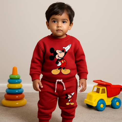 Red Mickey Mouse Track Suit for Kids