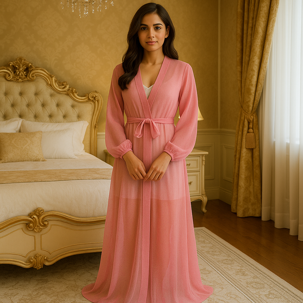 Full Length Transparent Net Gown
