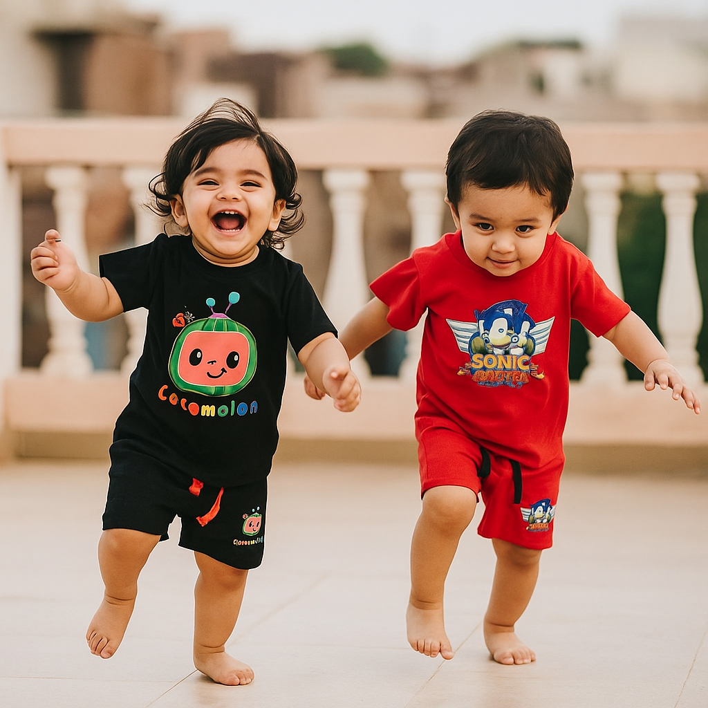 Buy 1 Get 1 FREE Printed Summer Suits for Kids