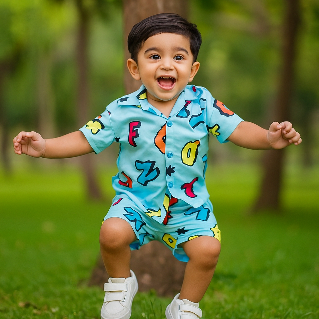 Kids Funky Alphabet Summer Suit
