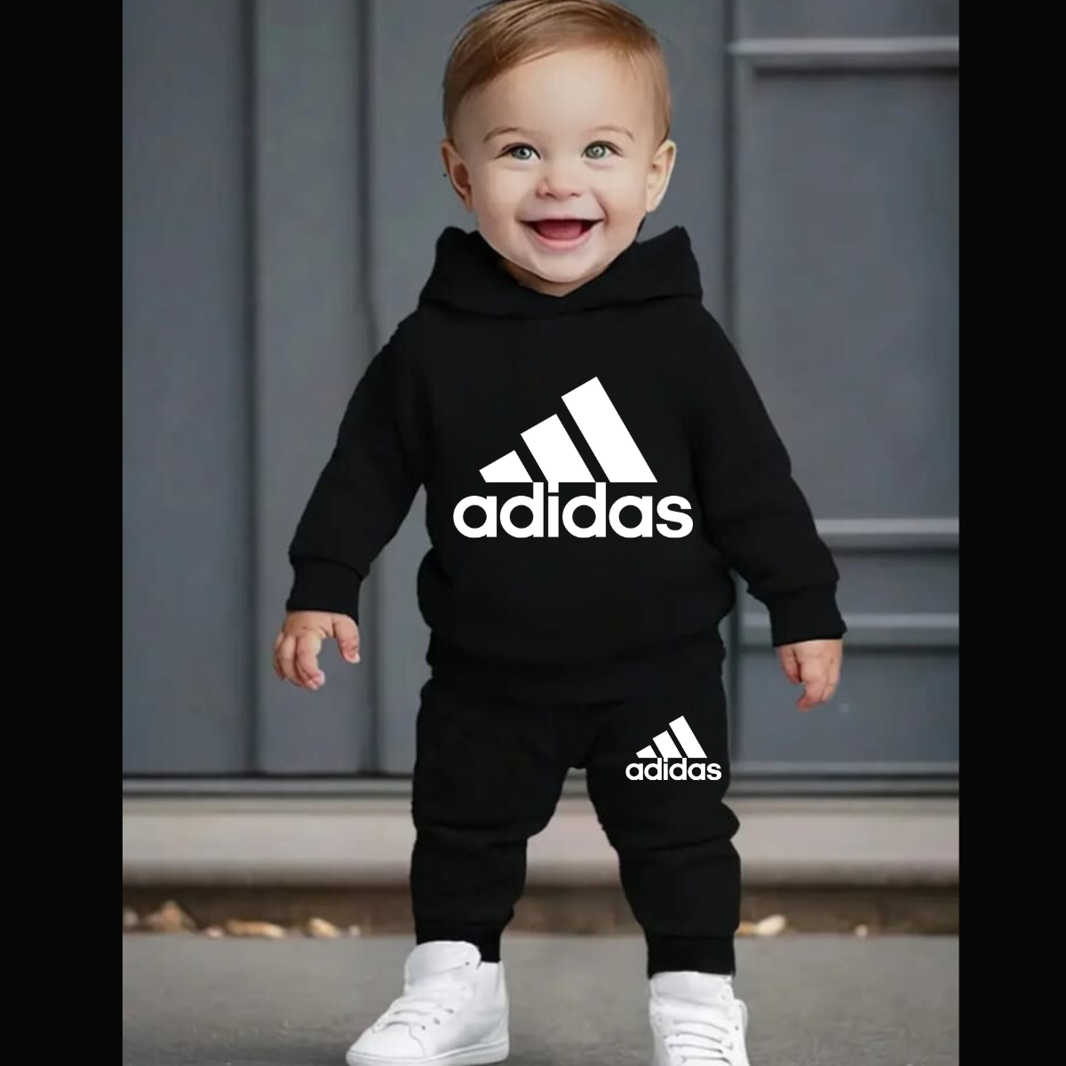 Printed Hooded Track Suit for Kids