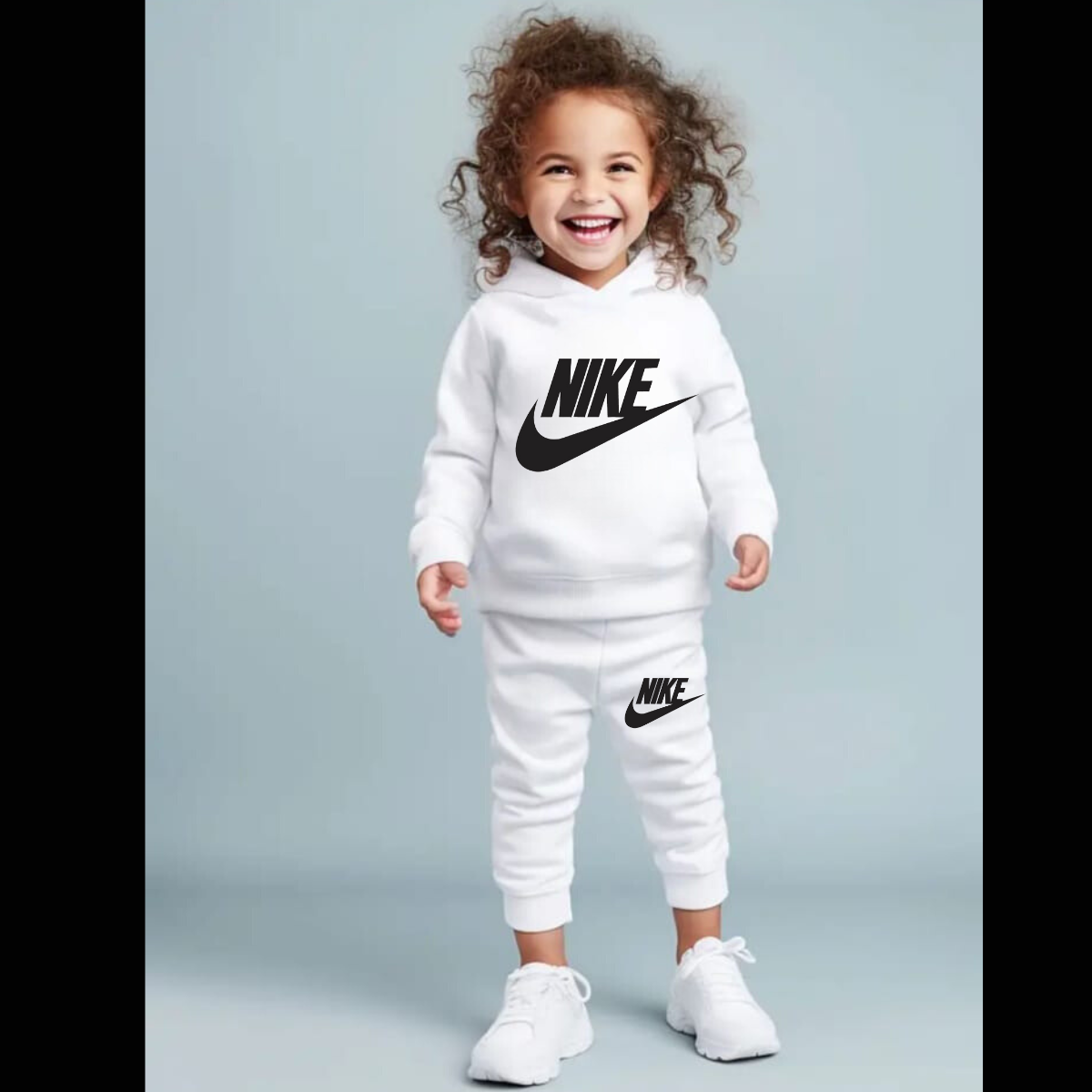 Printed Hooded Track Suit for Kids