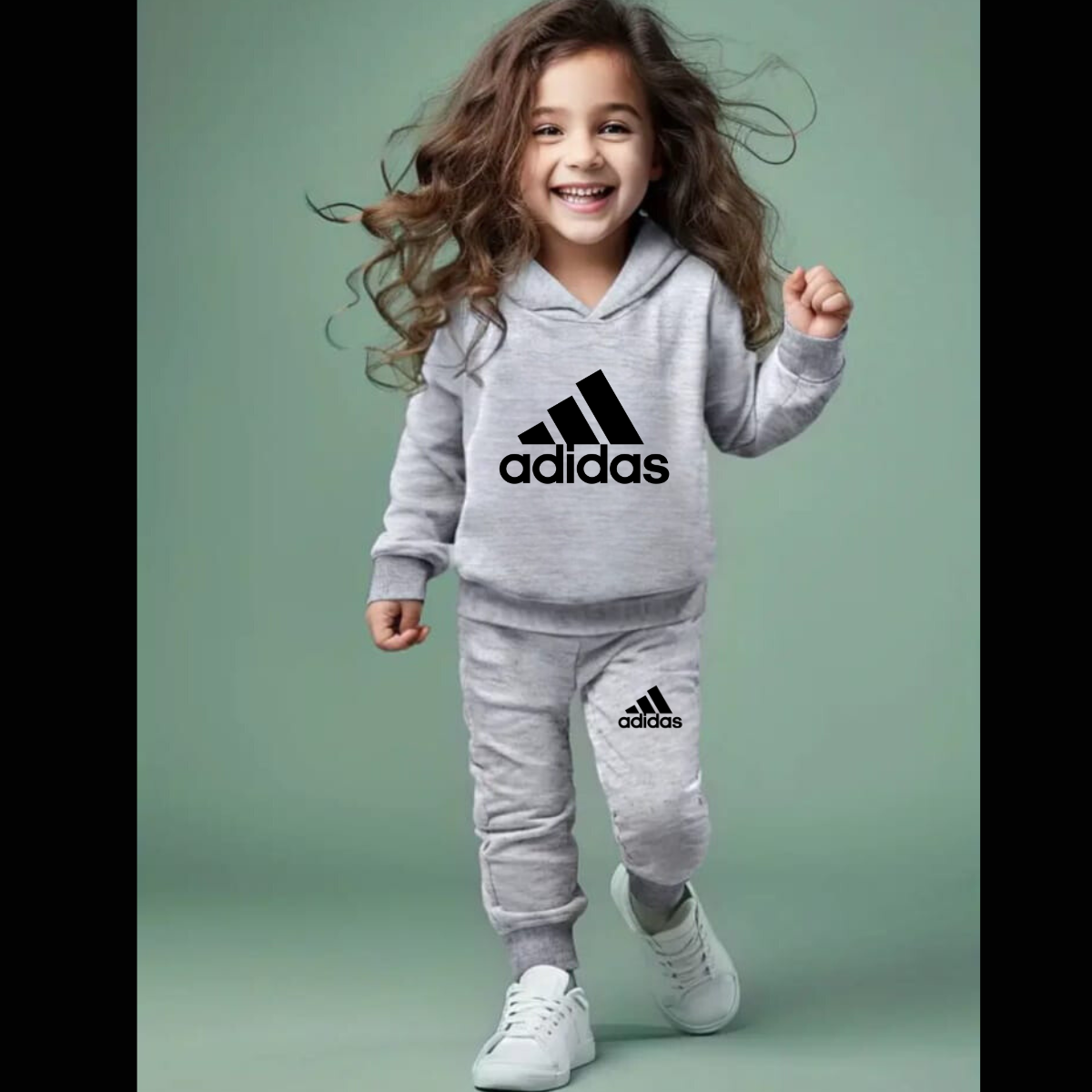 Printed Hooded Track Suit for Kids