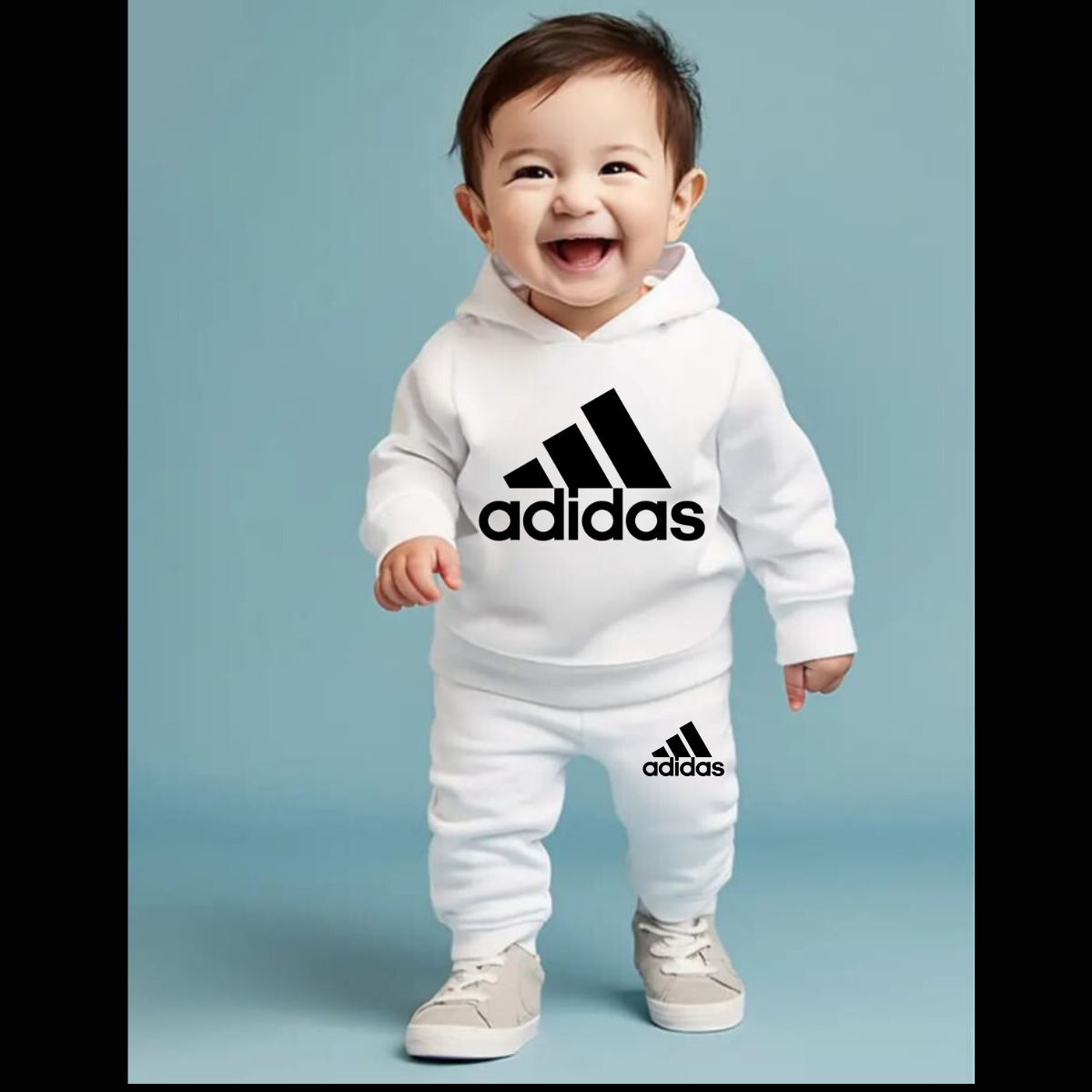 Printed Hooded Track Suit for Kids