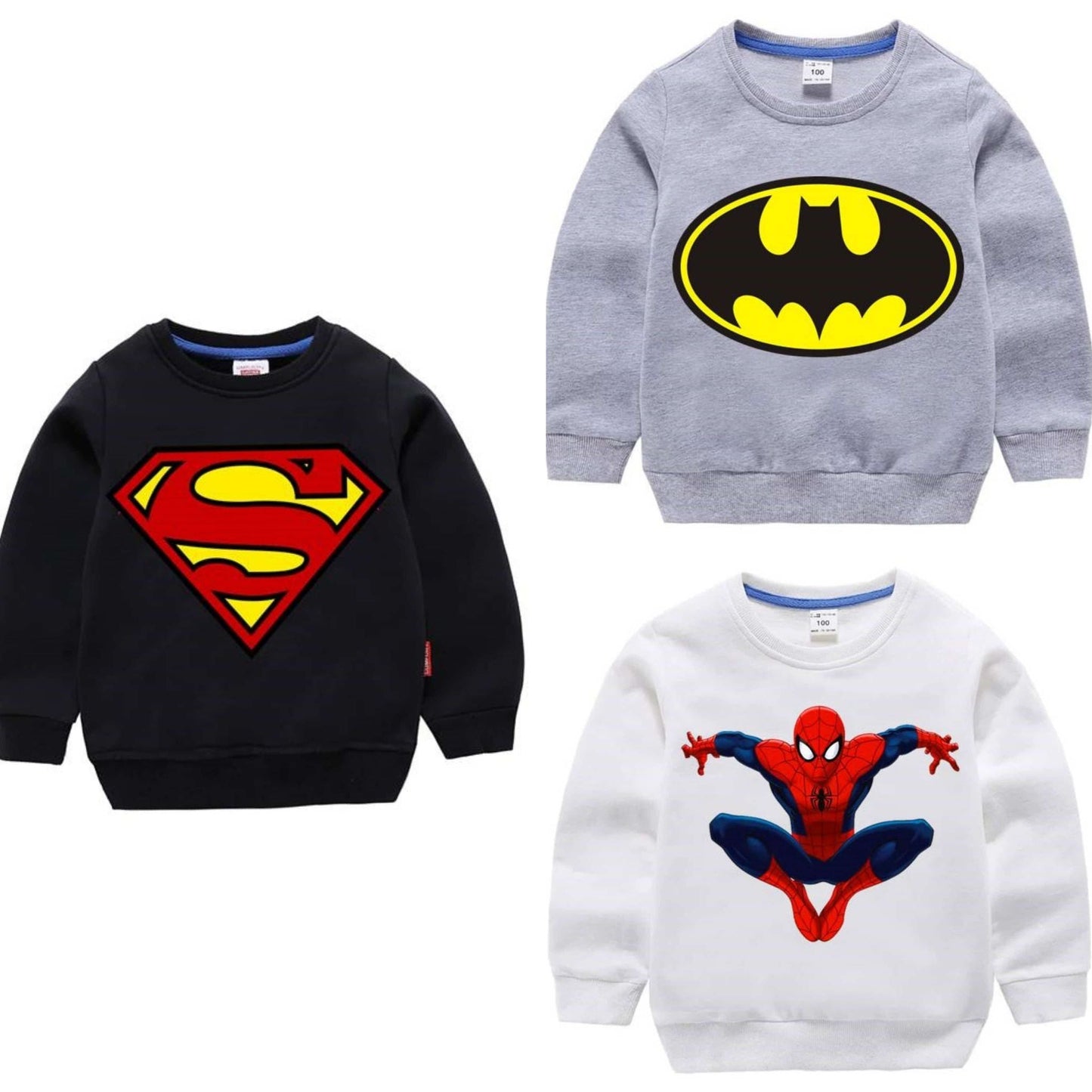 Pack of 3 Kids Printed Sweat Shirts