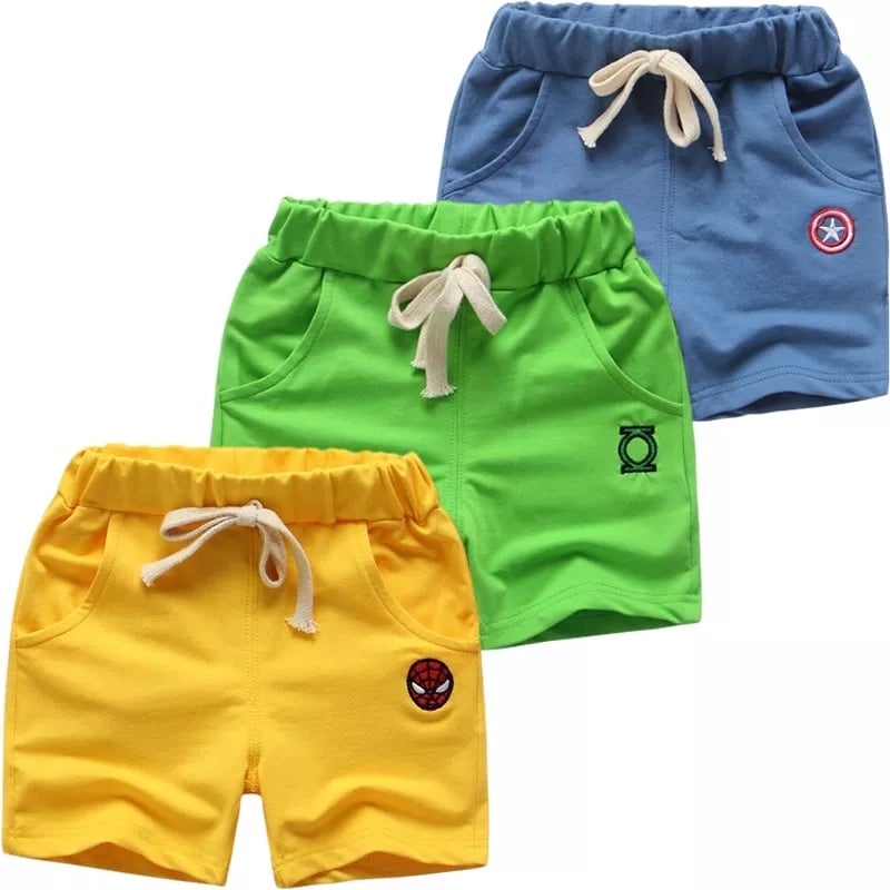Buy 2 Get 1 Free Kids Super Hero Shorts with Pockets