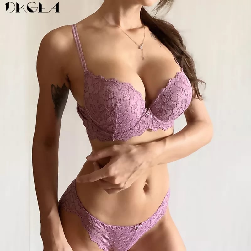 Push up Wired Bridal Bra n Panty Set (Plus Sizes)