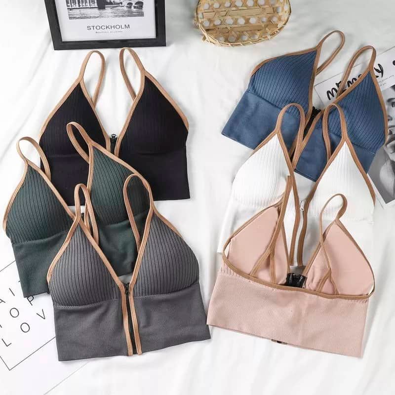 High Class Full Stretch Front Zip Bra (Product Code: 8803)