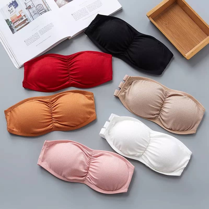 Strapless Backless Padded Bra (Product Code: 3-Strip)