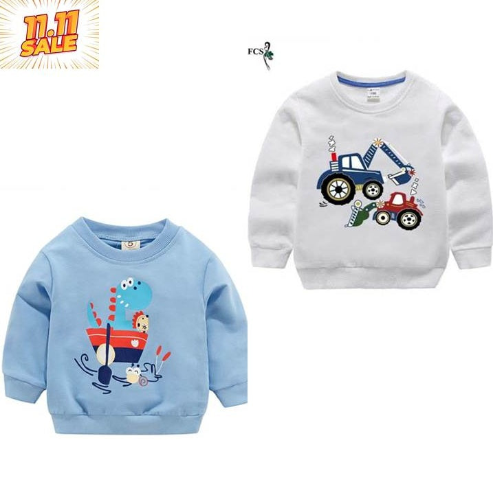 Pack of 2 Printed Sweat Shirts for Kids