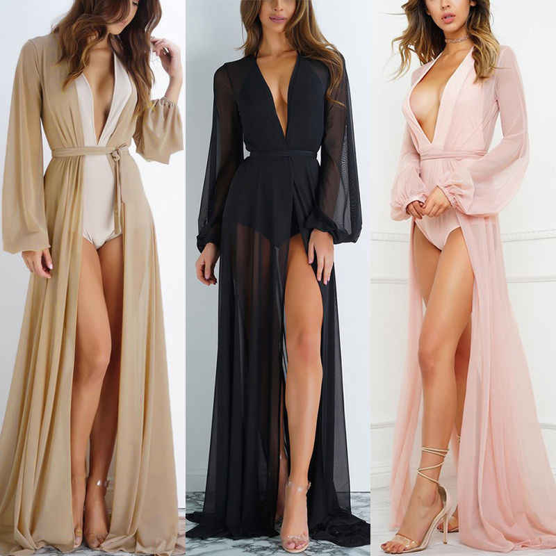 Full Length Transparent Net Gown