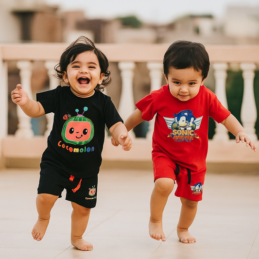 Buy 1 Get 1 FREE Printed Summer Suits for Kids