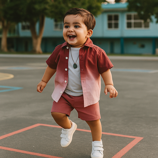 Kids rose Shaded Summer Suit
