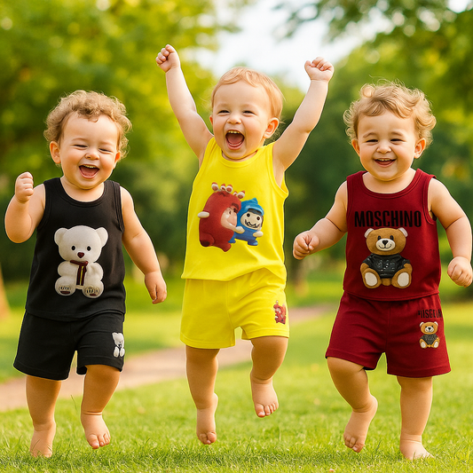 Pack of 3 Premium Sando Suits for Kids