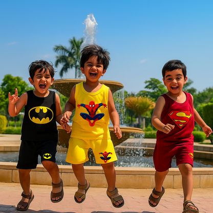 Pack of 3 Premium Sando Suits for Kids
