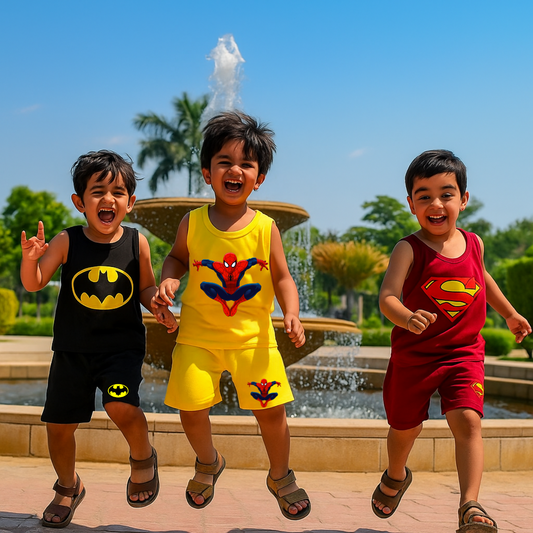 Pack of 3 Premium Sando Suits for Kids