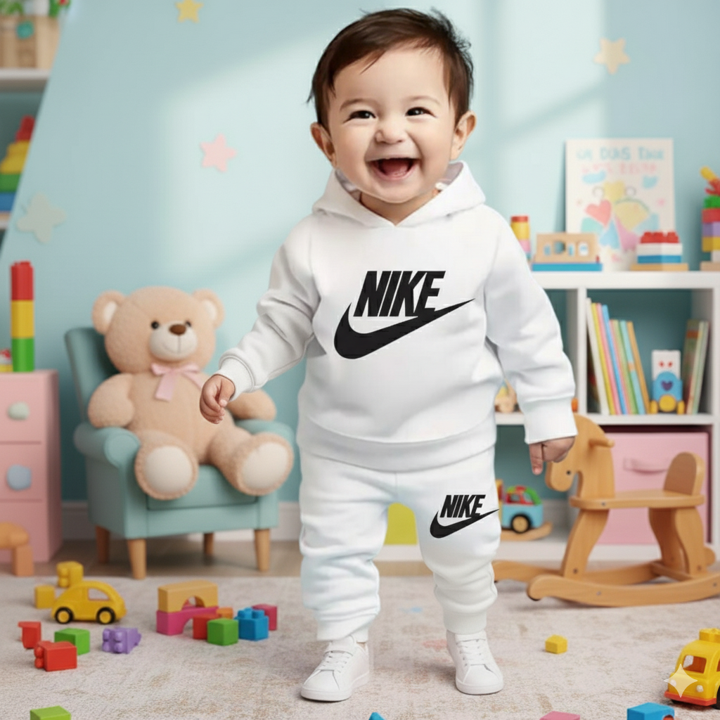 Printed Hooded Track Suit for Kids
