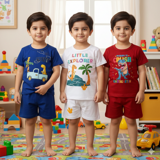 Pack of 3 Premium Summer Suits for Kids