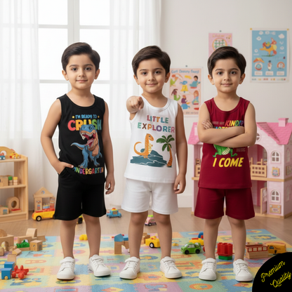 Pack of 3 Premium Sando Suits for Kids