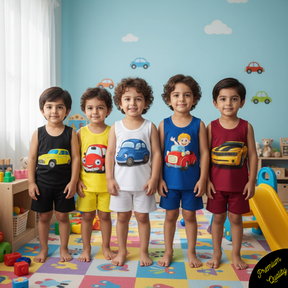 Pack of 5 Premium Sando Suits for Kids
