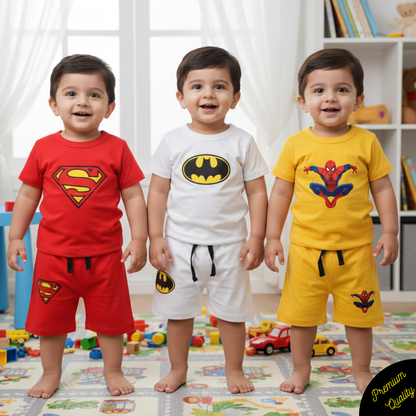 Pack of 3 Printed Summer Suits for Kids