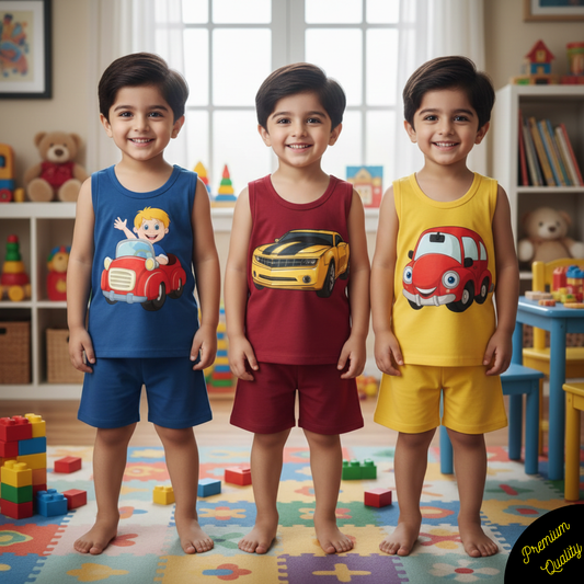 Pack of 3 Premium Sando Suits for Kids