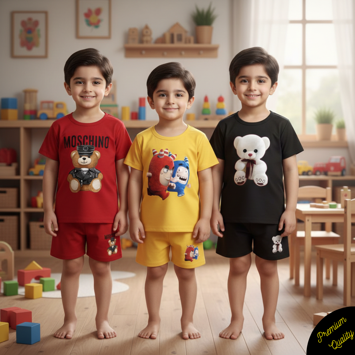 Pack of 3 Premium Summer Suits for Kids