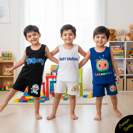 Pack of 3 Premium Sando Suits for Kids