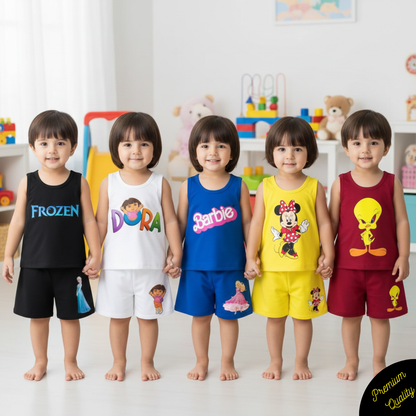 Pack of 5 Premium Sando Suits for Kids