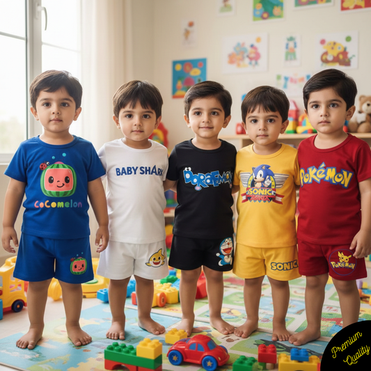 Pack of 5 Premium Summer Suits for Kids