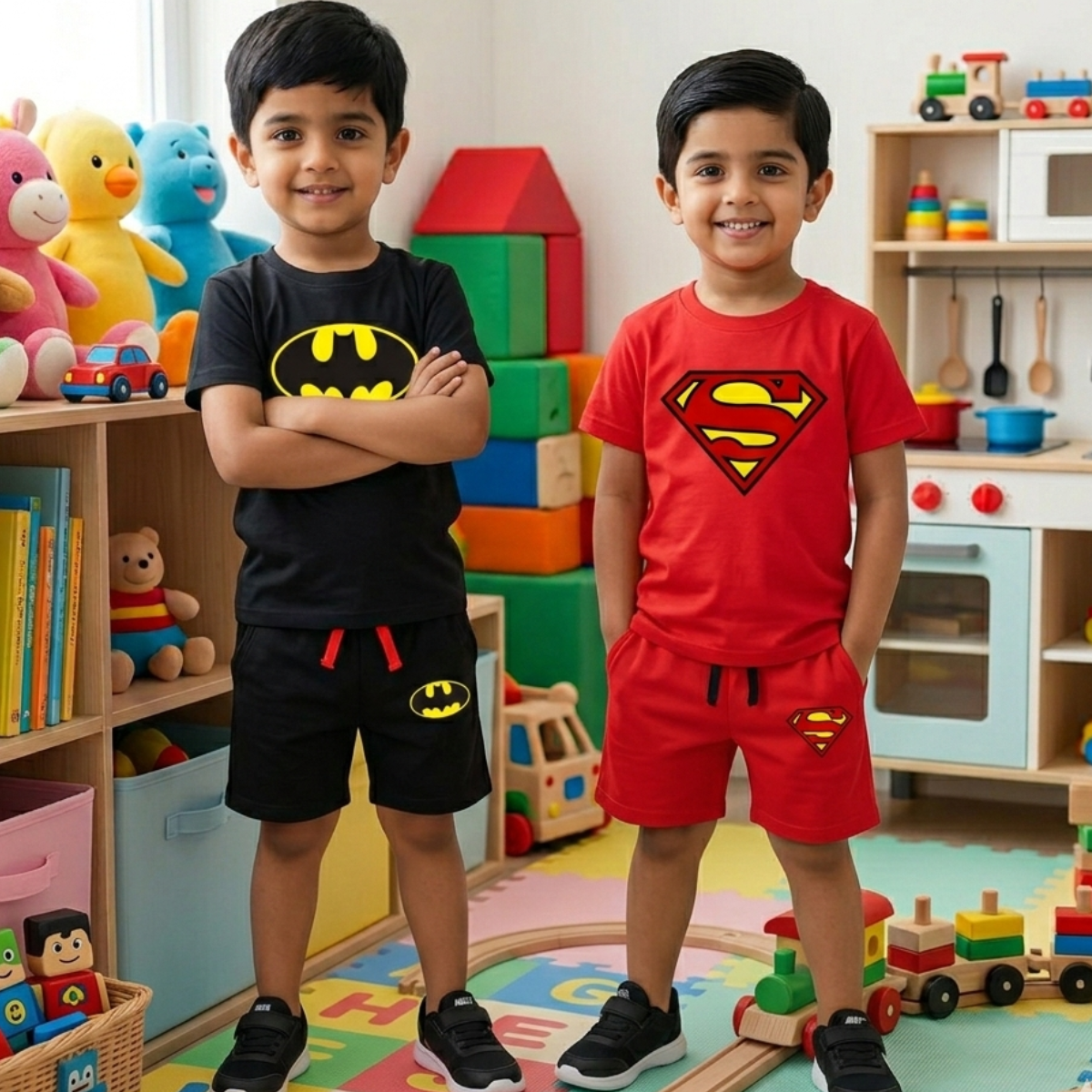 Buy 1 Get 1 FREE Printed Summer Suits for Kids