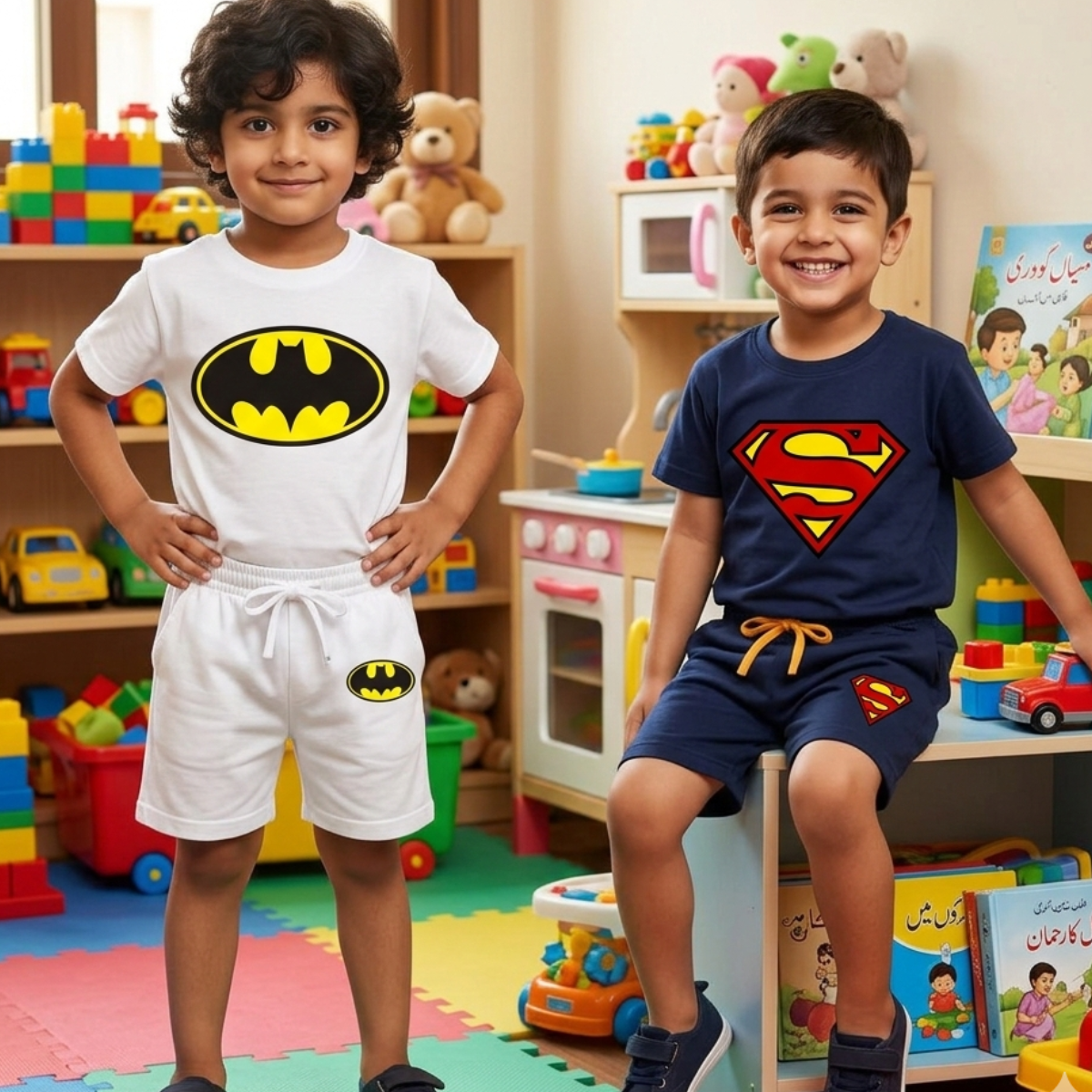 Buy 1 Get 1 FREE Printed Summer Suits for Kids