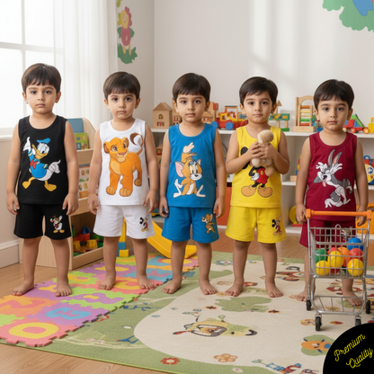 Pack of 5 Premium Sando Suits for Kids