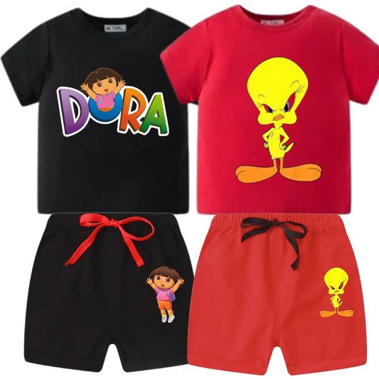 Buy 1 Get 1 FREE Printed Summer Suits for Kids