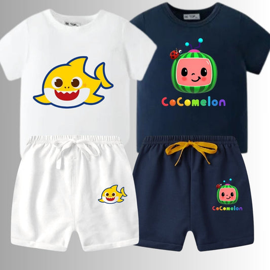 Buy 1 Get 1 FREE Printed Summer Suits for Kids