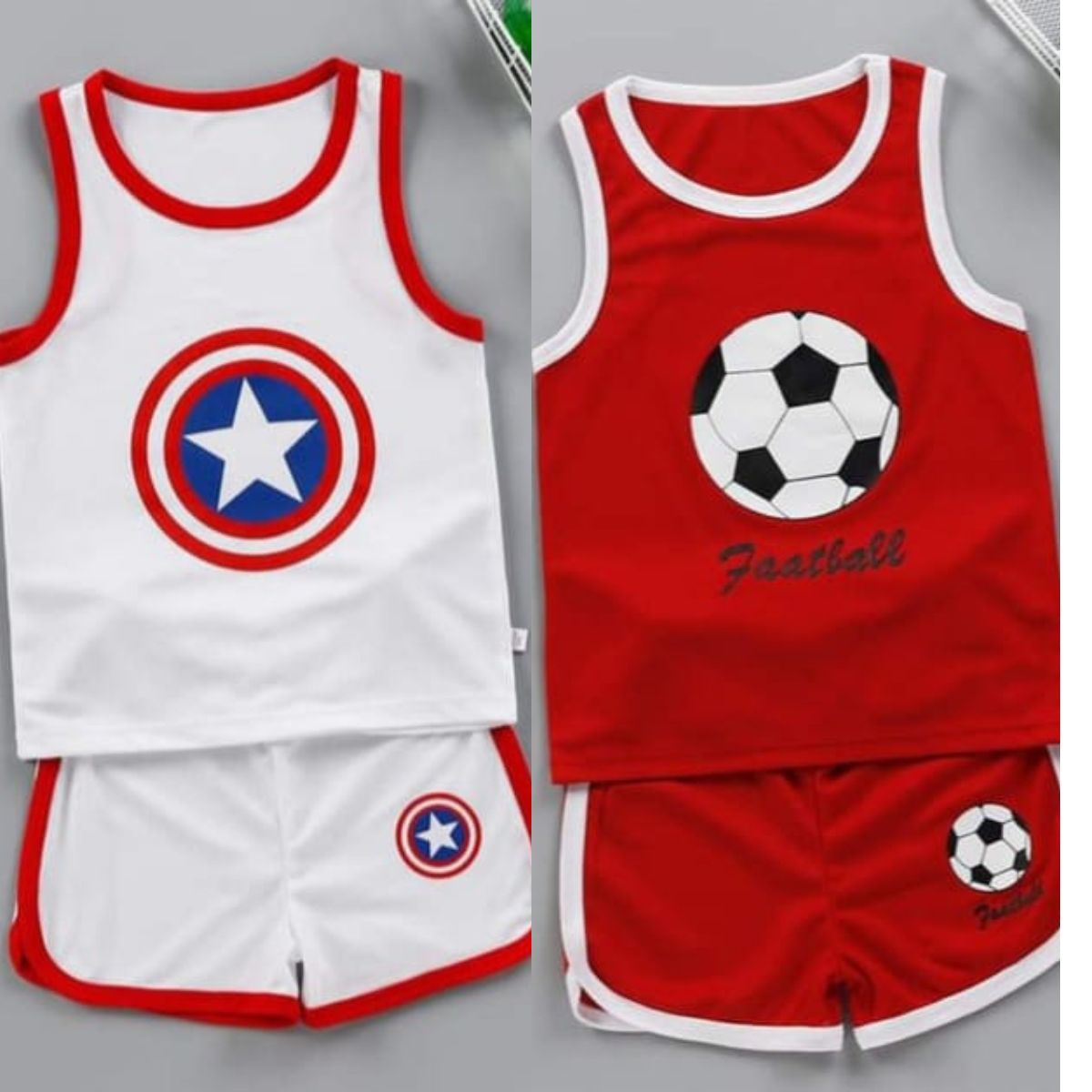 Buy 1 Get 1 FREE Short Printed Sando Suits for Kids