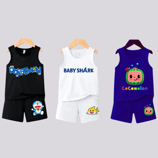 Pack of 3 Premium Sando Suits for Kids