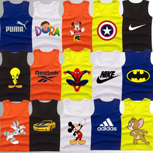 Random Deal Pack of 5 Sando Tshirts for Kids