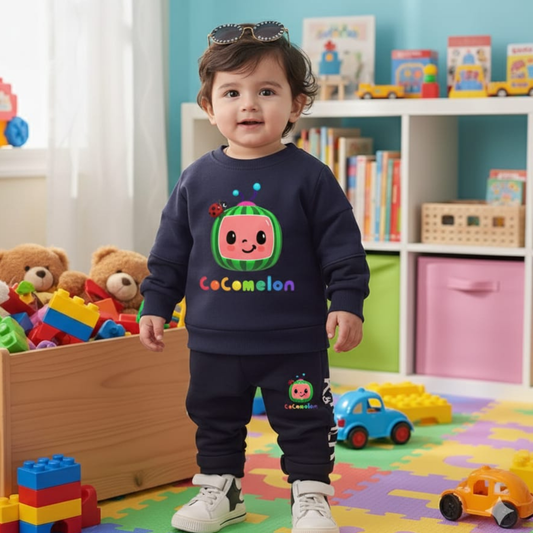 Coco Melon Printed Track Suit For Kids