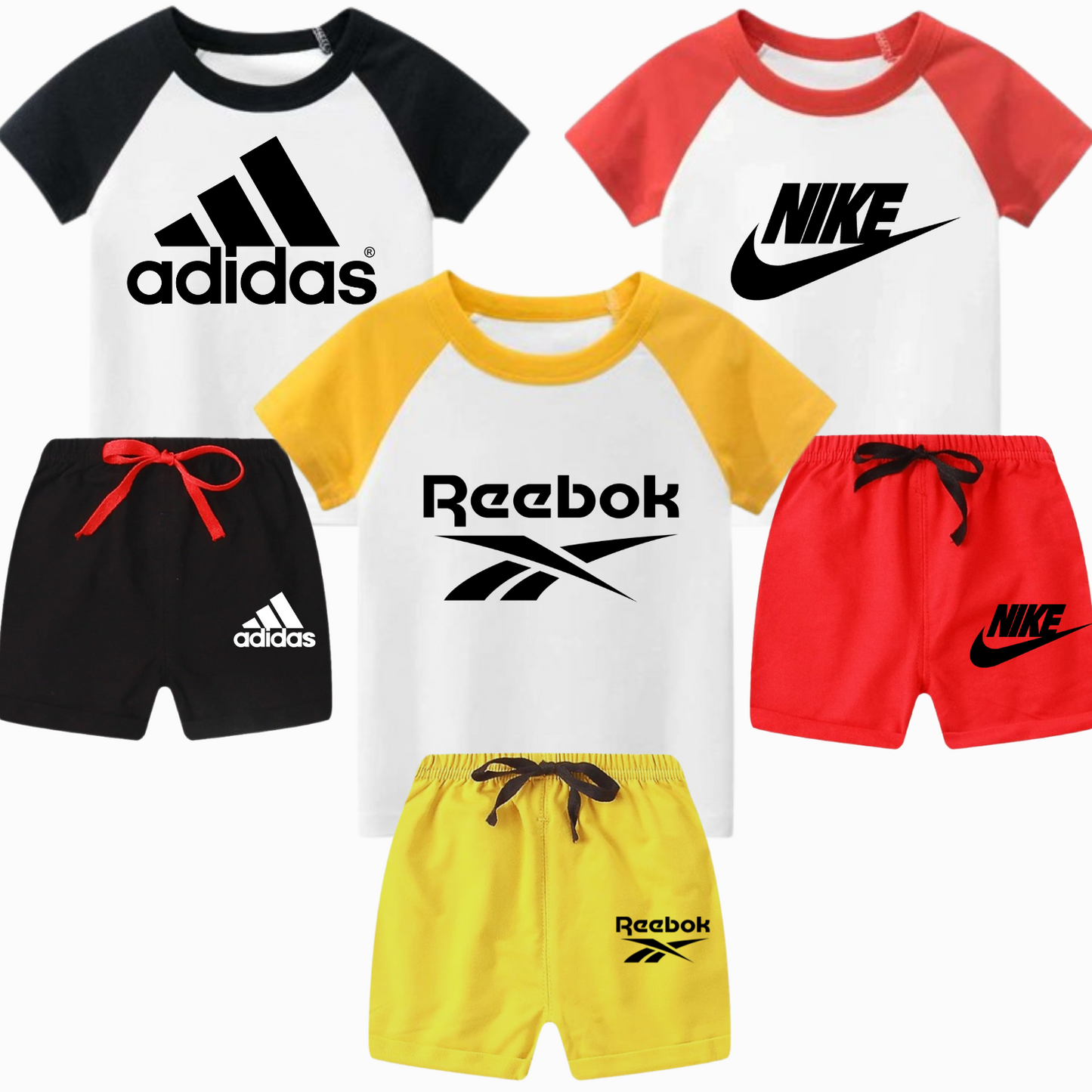 Pack of 3 Raglan Premium Summer Suits for Kids