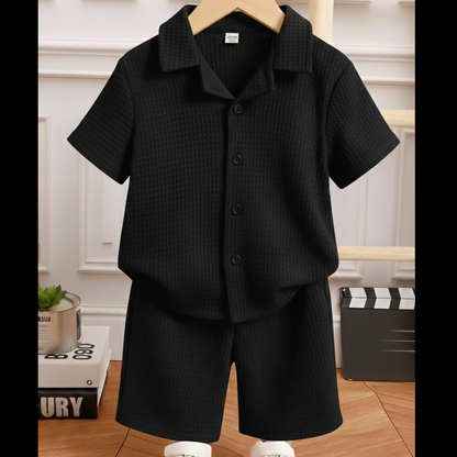 The Little Leisure Waffle Knit Co-ord Set for Kids