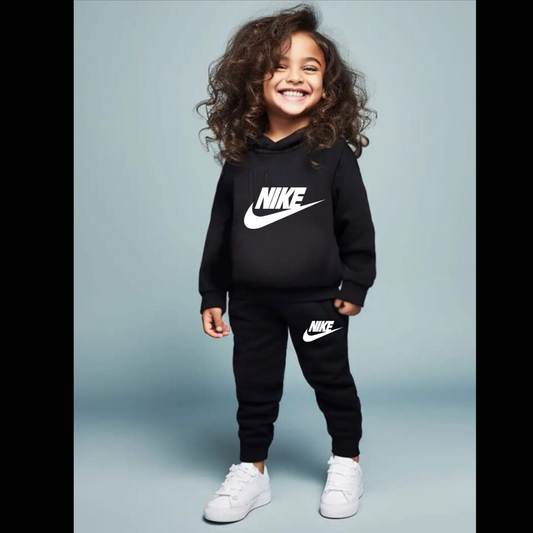 Printed Hooded Track Suit for Kids
