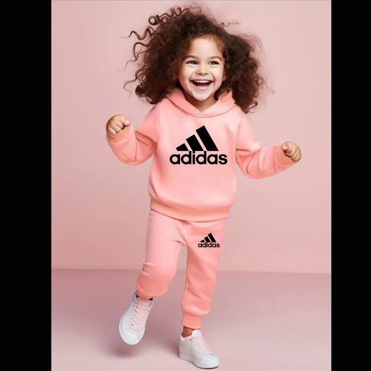 Printed Hooded Track Suit for Kids