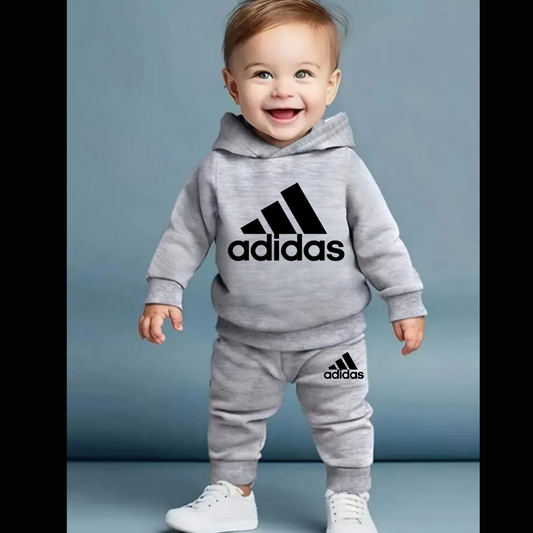 Printed Hooded Track Suit for Kids