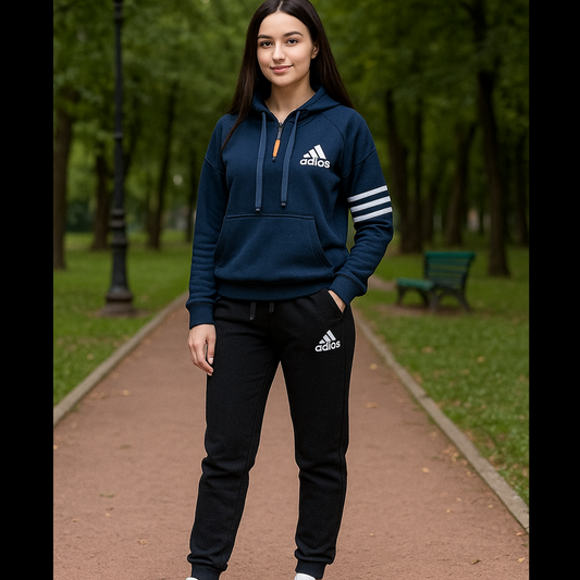 Half Zip Fleece Track Suit for Women