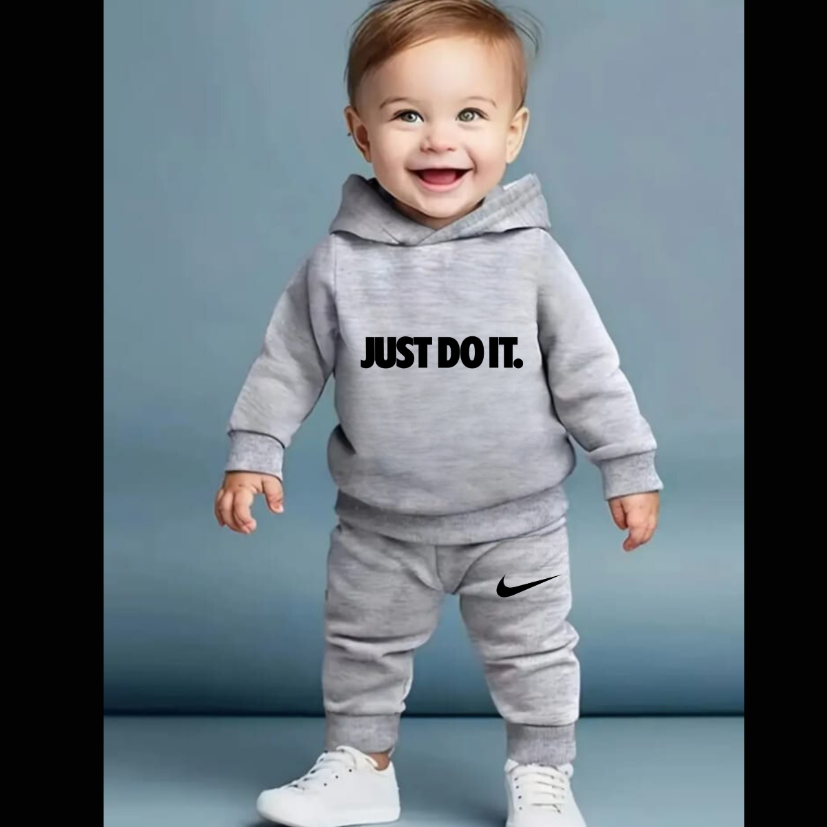 Printed Hooded Track Suit for Kids