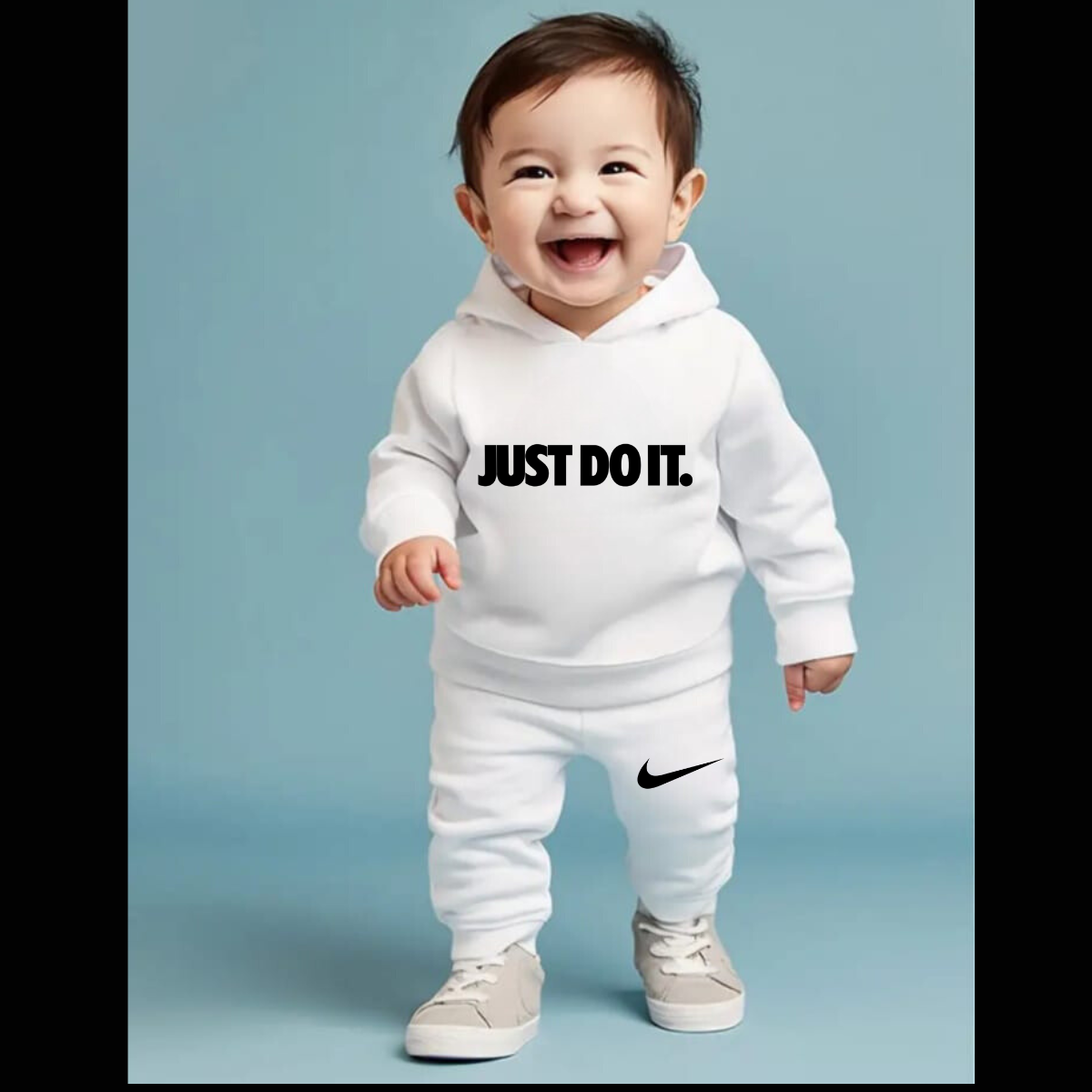 Printed Hooded Track Suit for Kids