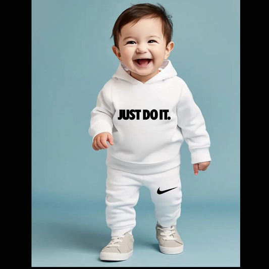 Printed Hooded Track Suit for Kids