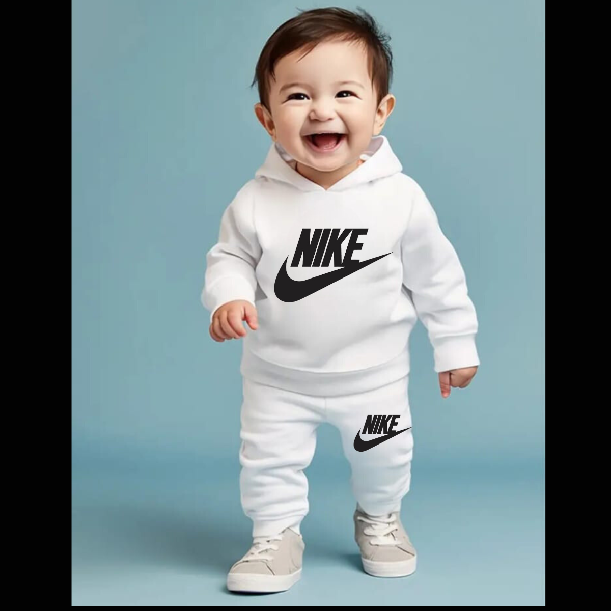 Printed Hooded Track Suit for Kids
