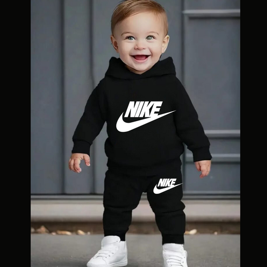 Printed Hooded Track Suit for Kids